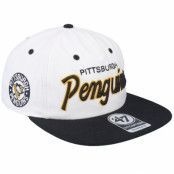 47 Brand - NHL Vit snapback Keps - Pittsburgh Penguins Crosstown Captain White/Black Snapback @ Hatstore