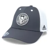 Adidas - NHL Grå trucker Keps - Pittsburgh Penguins Mesh Carbon/White Trucker @ Hatstore