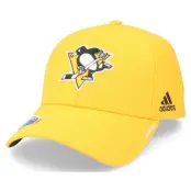Adidas - NHL Gul flexfit Keps - Pittsburgh Penguins Coach Structured Yellow Stretch Fit @ Hatstore