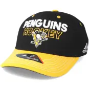 Adidas - NHL Svart flexfit Keps - Pittsburgh Penguins Locker Room Structured Black Flexfit @ Hatstore