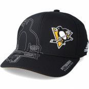 Adidas - NHL Svart flexfit Keps - Pittsburgh Penguins Second Season Structured Black Flexfit @ Hatstore