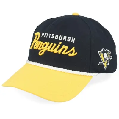 American Needle - NHL Gul adjustable Keps - Pittsburgh Penguins Roscoe Black/Yellow A-frame Adjustable @ Hatstore