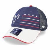 Fanatics - NHL Blå trucker Keps - Pittsburgh Penguins Waving Flag Athl Navy Trucker @ Hatstore