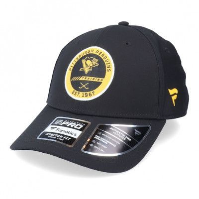 Fanatics - NHL Svart flexfit Keps - Pittsburgh Penguins Authentic Pro Training Flex Black Flexfit @ Hatstore