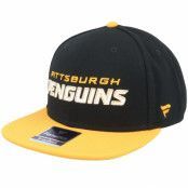 Fanatics - NHL Svart snapback Keps - Pittsburgh Penguins Iconic Color Blocked Black/Gold Snapback @ Hatstore