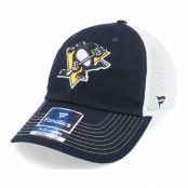 Fanatics - NHL Svart trucker Keps - Pittsburgh Penguins Core Black/White Trucker @ Hatstore