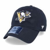 Fanatics - NHL Svart unconstructed Keps - Pittsburgh Penguins Core Black Dad Cap @ Hatstore