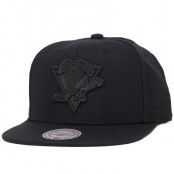 Mitchell & Ness - Pittsburgh Penguins All Black Wool Solid Snapback