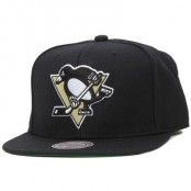 Mitchell & Ness - Pittsburgh Penguins Wool Solid Black Snapback