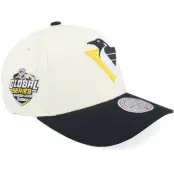 Mitchell&Ness - NHL Beige adjustable Keps - Hatstore Exclusive x Pittsburgh Penguins Global Series Black/Sand A-Frame Adjustable @ Hatstore