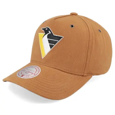 Mitchell&Ness - NHL Beige trucker Keps - Hatstore Exclusive x Pittsburgh Penguins Trek 4.0 Tan A-frame Adjustable @ Hatstore