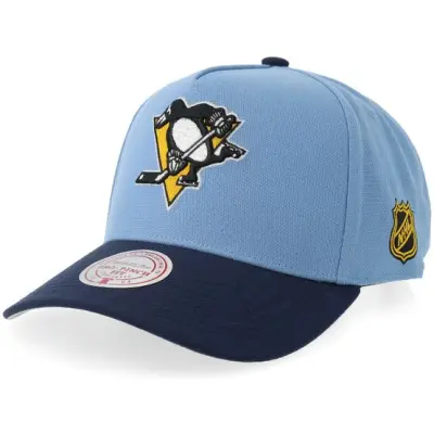 Mitchell&Ness - NHL Blå adjustable Keps - Pittsburgh Penguins Legendary Home Pro Sb Lg Blue/Navy  A-Frame Adjustable @ Hatstore