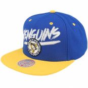 Mitchell&Ness - NHL Blå snapback Keps - Pittsburgh Penguins Transcript Blue/Yellow Snapback @ Hatstore