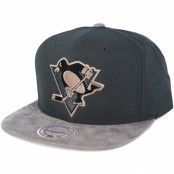 Mitchell&Ness - NHL Grå snapback Keps - Pittsburgh Penguins Buttery Charcoal grey Snapback @ Hatstore