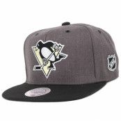 Mitchell&Ness - NHL Grå snapback Keps - Pittsburgh Penguins G3 Logo Snapback @ Hatstore