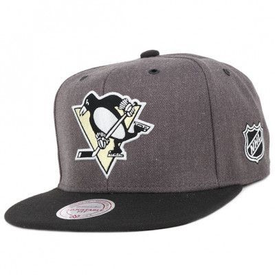 Mitchell&Ness - NHL Grå snapback Keps - Pittsburgh Penguins G3 Logo Snapback @ Hatstore
