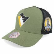 Mitchell&Ness - NHL Grön trucker Keps - Hatstore Exclusive x Pittsburgh Penguins Finals Olive Trucker @ Hatstore