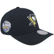 Mitchell&Ness - NHL Svart adjustable Keps - Hatstore Exclusive x Pittsburgh Penguins Global Series Black A-Frame Adjustable @ Hatstore