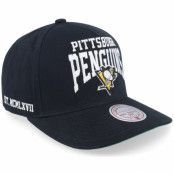 Mitchell&Ness - NHL Svart adjustable Keps - Pittsburgh Penguins Big Time Pro Black A-frame Adjustable @ Hatstore