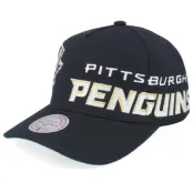 Mitchell&Ness - NHL Svart adjustable Keps - Pittsburgh Penguins Busted Pro Black A-Frame Adjustable @ Hatstore