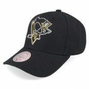 Mitchell&Ness - NHL Svart adjustable Keps - Pittsburgh Penguins Neon Logo Pro Black Adjustable @ Hatstore