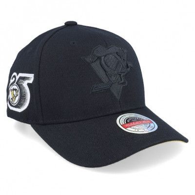 Mitchell&Ness - NHL Svart adjustable Keps - Pittsburgh Penguins NHL Anniversary Patch Black Adjustable @ Hatstore