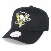 Mitchell&Ness - NHL Svart adjustable Keps - Pittsburgh Penguins Team Logo Flexfit 110 Black Adjustable @ Hatstore