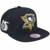 Mitchell&Ness - NHL Svart snapback Keps - Pittsburgh Penguins Big Face 7.0 Vintage Black Snapback @ Hatstore