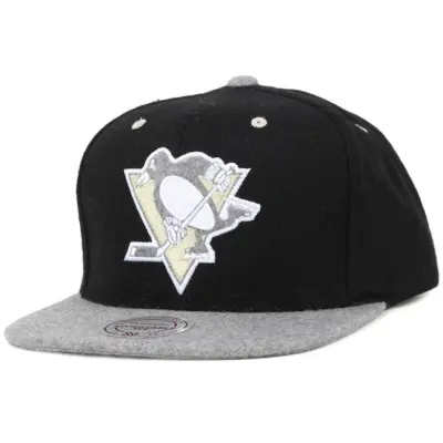 Mitchell&Ness - NHL Svart snapback Keps - Pittsburgh Penguins Heather Melton Strapback @ Hatstore