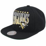 Mitchell&Ness - NHL Svart snapback Keps - Pittsburgh Penguins Line Work Vintage Black Snapback @ Hatstore