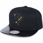 Mitchell&Ness - NHL Svart snapback Keps - Pittsburgh Penguins Patent 2T/Tonal Snapback @ Hatstore