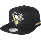 Mitchell&Ness - NHL Svart snapback Keps - Pittsburgh Penguins Riptop Honeycomb Black Snapback @ Hatstore