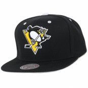 Mitchell&Ness - NHL Svart snapback Keps - Pittsburgh Penguins Solid Velour Logo Snapback @ Hatstore