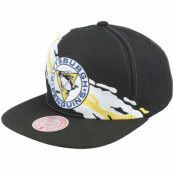 Mitchell&Ness - NHL Svart snapback Keps - Pittsburgh Penguins Vintage Paintbrush Black Snapback @ Hatstore