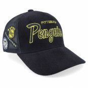 Mitchell&Ness - NHL Svart trucker Keps - Pittsburgh Penguins Times Up Vintage Black Trucker @ Hatstore