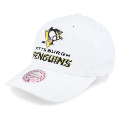 Mitchell&Ness - NHL Vit adjustable Keps - Pittsburgh Penguins All In Pro White Adjustable @ Hatstore