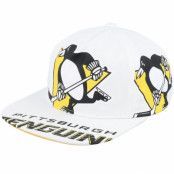 Mitchell&Ness - NHL Vit snapback Keps - Pittsburgh Penguins In Your Face Deadstock Hwc White Snapback @ Hatstore