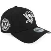 New Era - NHL Svart adjustable Keps - Hatstore Exclusive x Pittsburgh Penguins 9FORTY Black/Pink 10 A-Frame Adjustable @ Hatstore