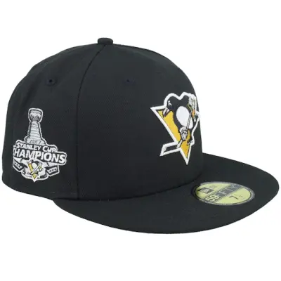New Era - NHL Svart fitted Keps - Hatstore Exclusive x Pittsburgh Penguins Stanley Cup Champions 17 59FIFTY Black Fitted @ Hatstore