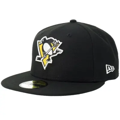 New Era - NHL Svart fitted Keps - Pittsburgh Penguins 59FIFTY Black/White Fitted @ Hatstore