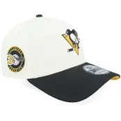 New Era - NHL Vit adjustable Keps - Hatstore Exclusive x Pittsburgh Penguins 9FORTY 50 Years Chome/Black A-Frame Adjustable @ Hatstore