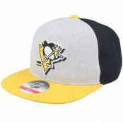 Outerstuff - NHL Grå snapback Keps - Kids Pittsburgh Penguins NHL Deadstock Heather Grey/Black/Yellow Snapback @ Hatstore