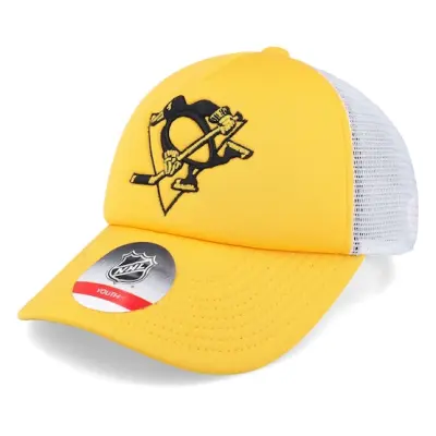 Outerstuff - NHL Gul trucker Keps - Kids Pittsburgh Penguins NHL Yellow/White Trucker @ Hatstore