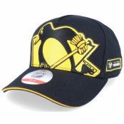 Outerstuff - NHL Svart adjustable Keps - Kids Pittsburgh Penguins Big-Face Precurved Black Adjustable @ Hatstore