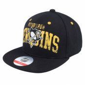 Outerstuff - NHL Svart snapback Keps - Kids Pittsburgh Penguins Life Style Printed Flatbrim Black Snapback @ Hatstore