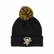 New Era - NHL Svart pom Beanie - Pittsburgh Penguins NHL Cuffed Beanie Black Pom @ Hatstore