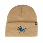 47 Brand - NHL Beige cuff Beanie - San Jose Sharks NHL Haymaker Camel Cuff @ Hatstore