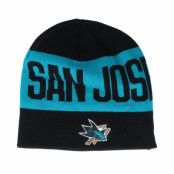 Adidas - NHL Svart traditionalbeanie Beanie - San Jose Sharks 19 Black/Teal Beanie @ Hatstore