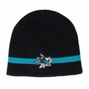 Adidas - NHL Svart traditionalbeanie Beanie - San Jose Sharks Coach Black Beanie @ Hatstore