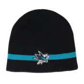 Adidas - NHL Svart traditionalbeanie Beanie - San Jose Sharks Coach Black Beanie @ Hatstore